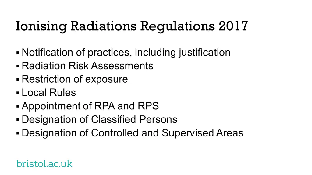 ionising radiations regulations 2017