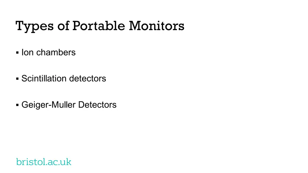 types of portable monitors