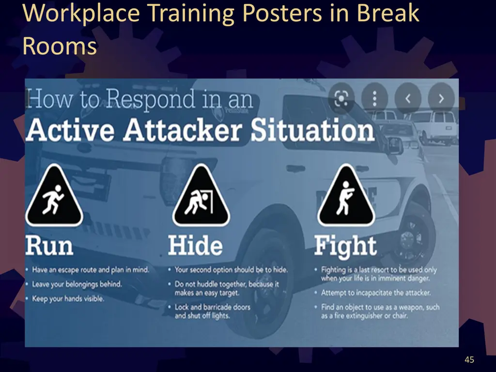 workplace training posters in break rooms