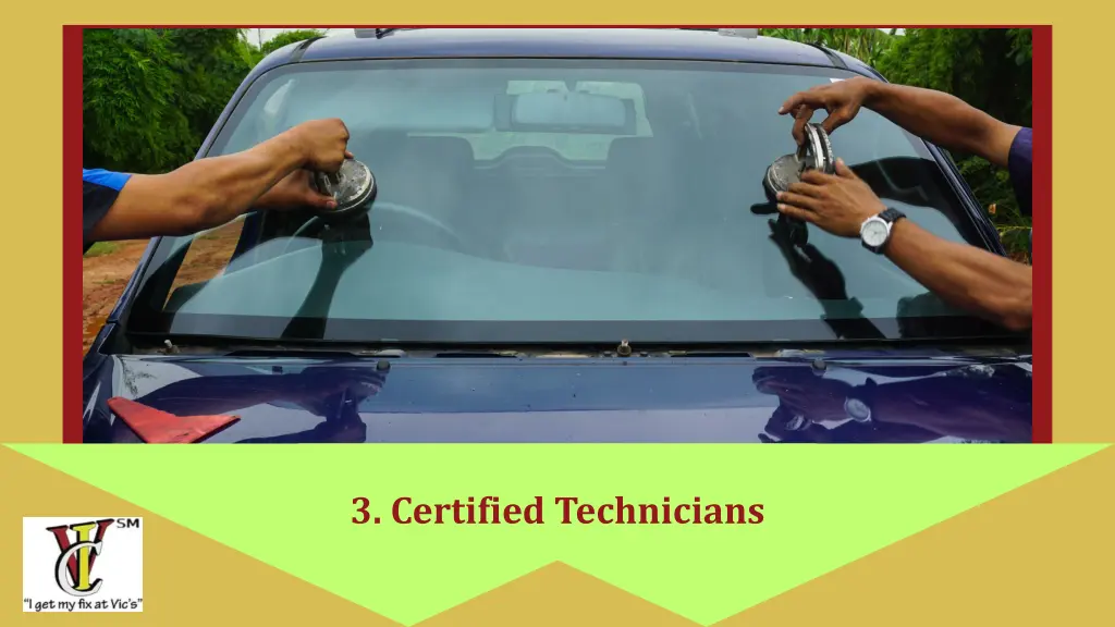 3 certified technicians