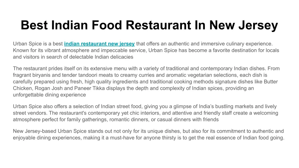 best indian food restaurant in new jersey