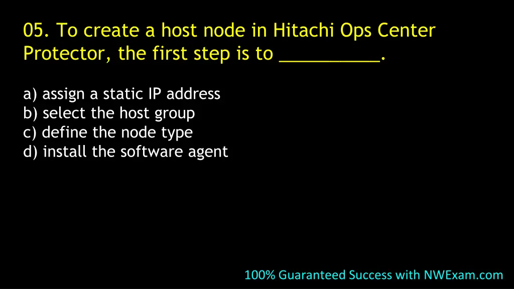 05 to create a host node in hitachi ops center