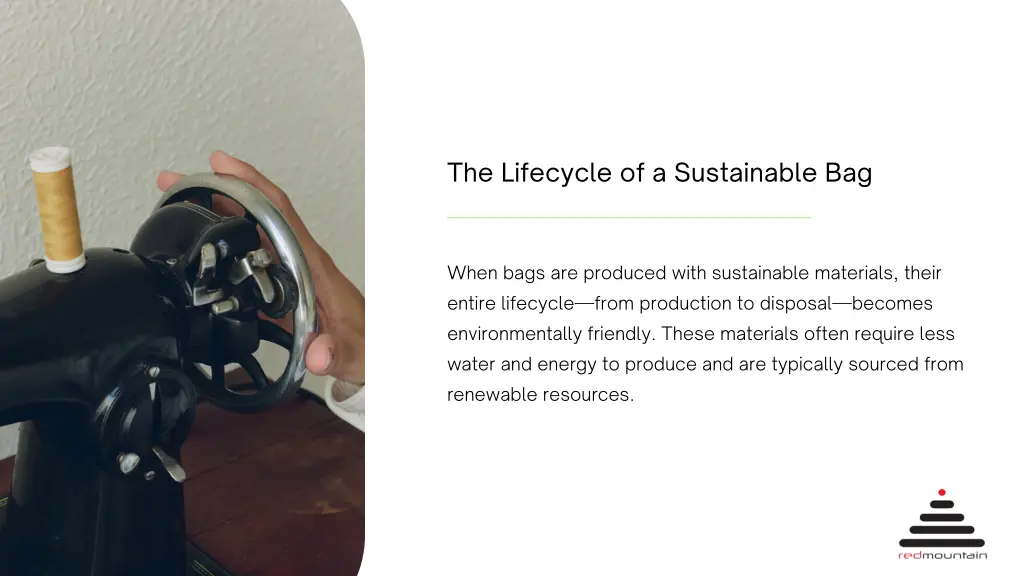 the lifecycle of a sustainable bag