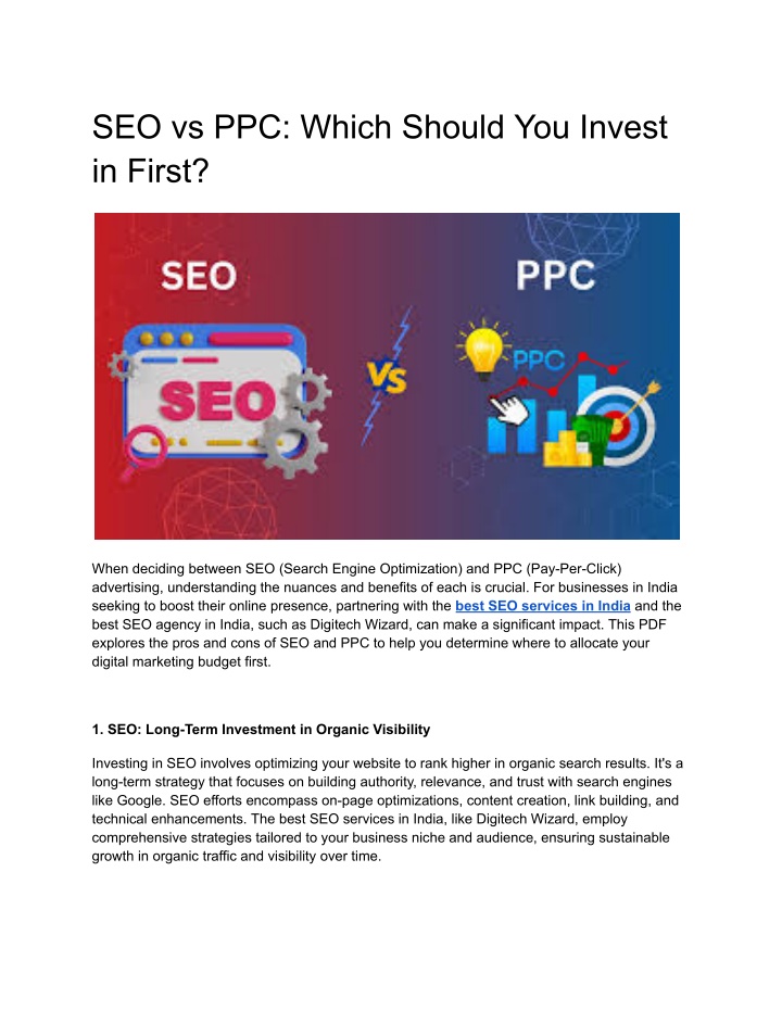 seo vs ppc which should you invest in first