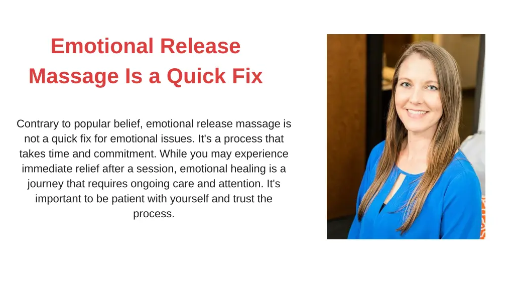 emotional release massage is a quick fix