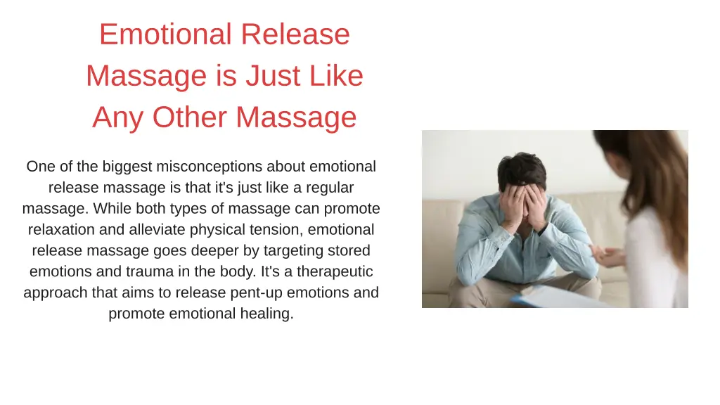 emotional release massage is just like any other