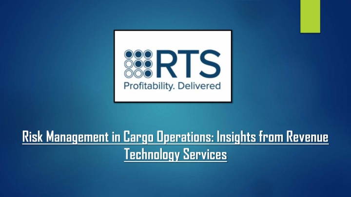risk management in cargo operations insights from