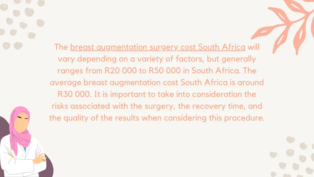 the breast augmentation surgery cost south africa