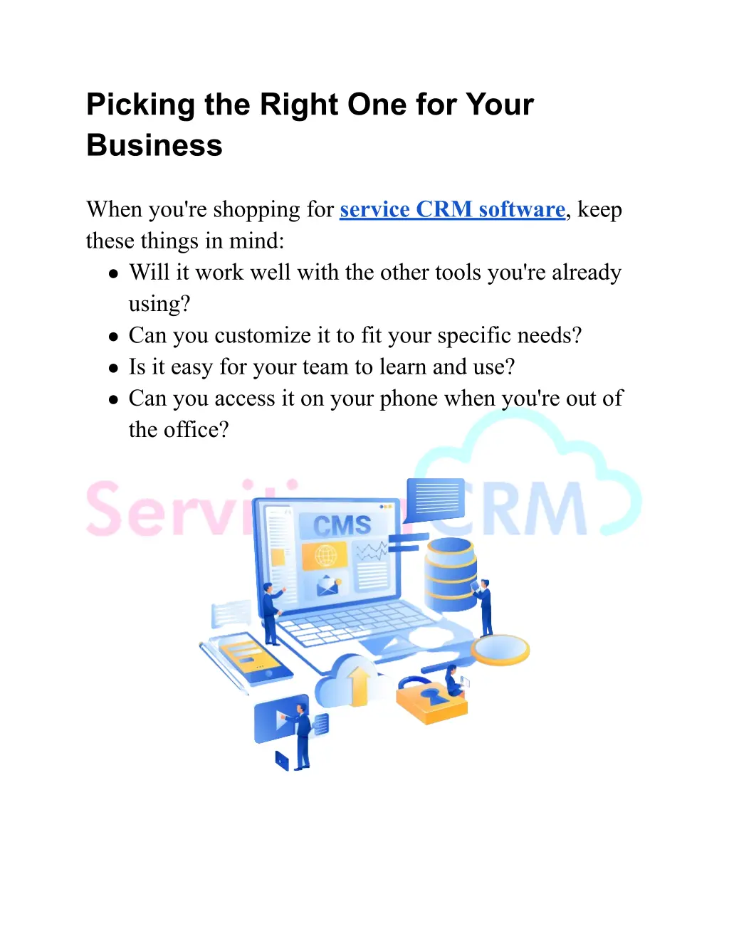 picking the right one for your business