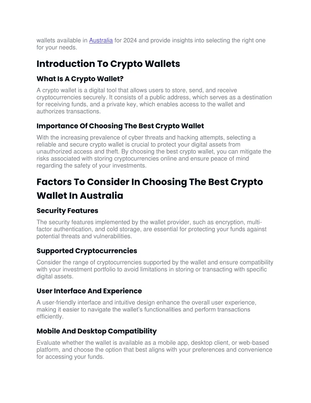 wallets available in australia for 2024