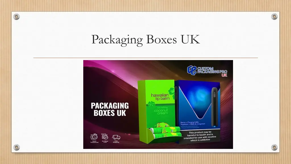 packaging boxes uk