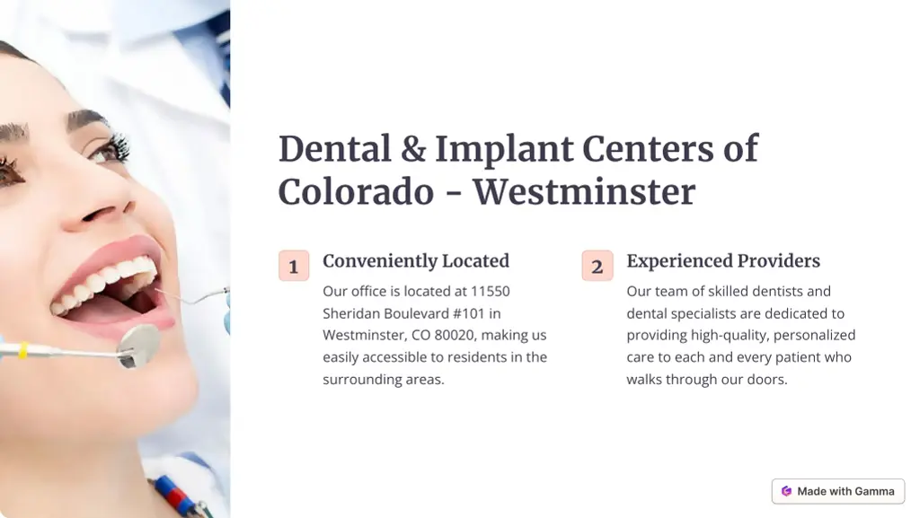 dental implant centers of colorado westminster