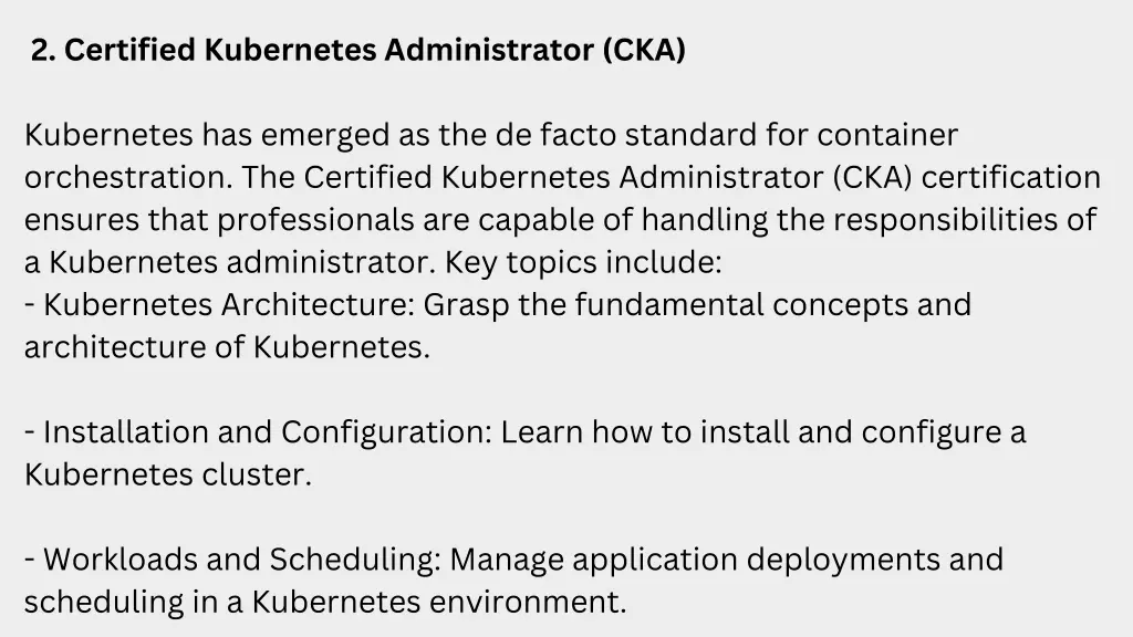 2 certified kubernetes administrator cka