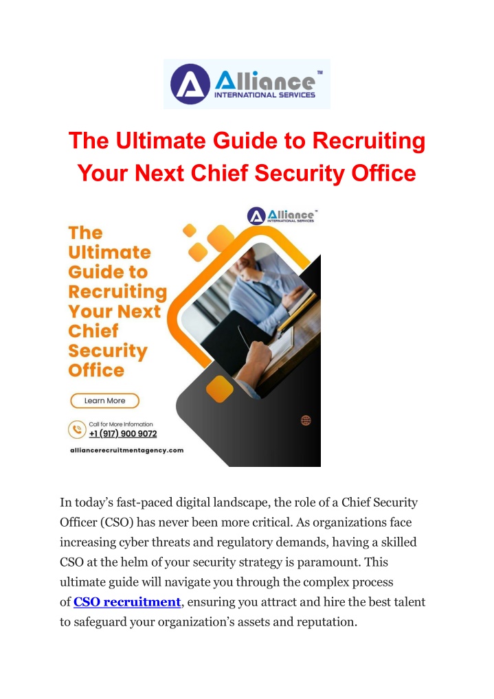 the ultimate guide to recruiting your next chief