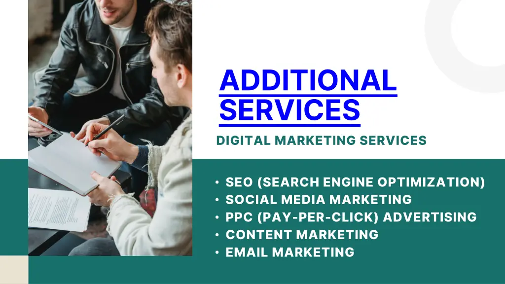 additional services digital marketing services