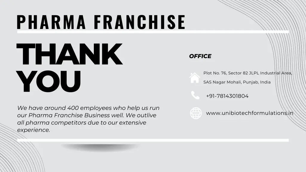 pharma franchise thank you