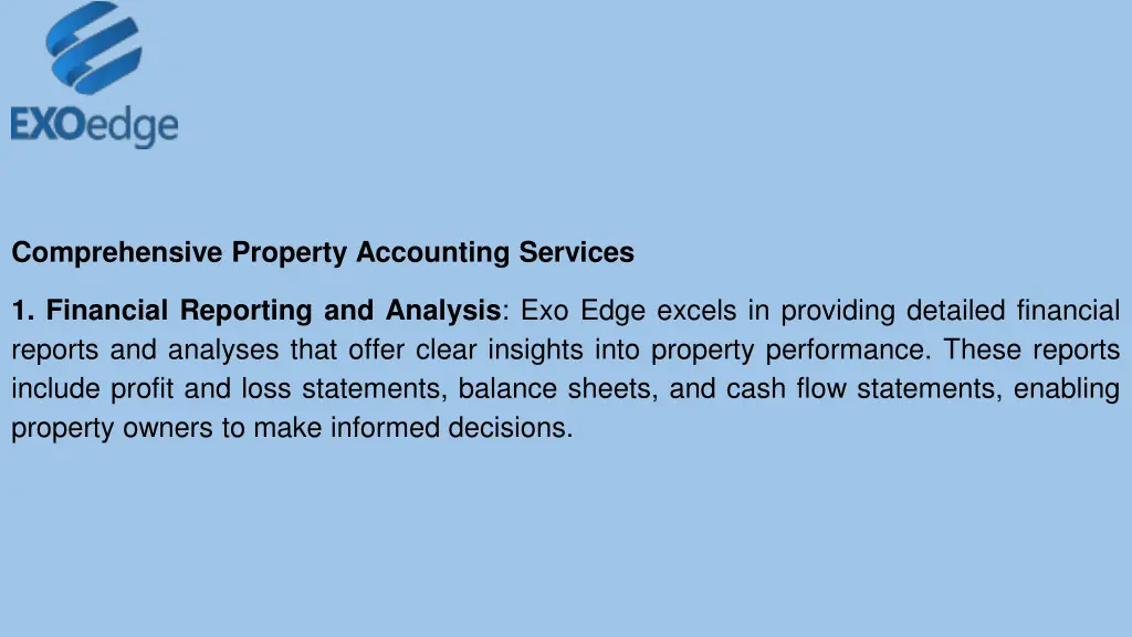 comprehensive property accounting services