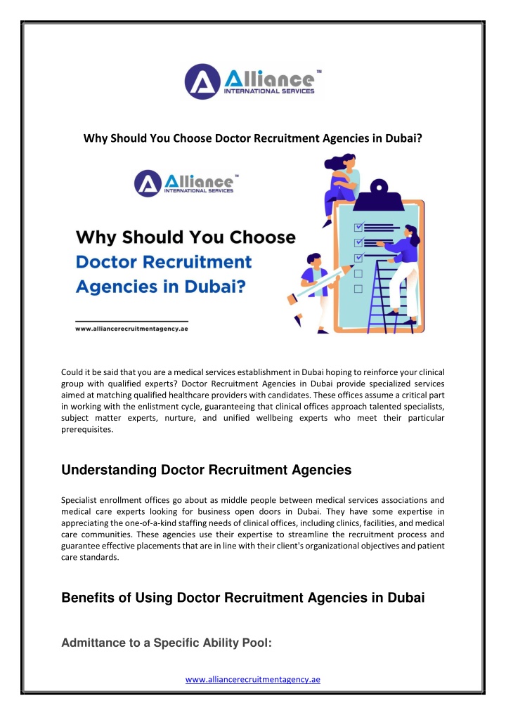 why should you choose doctor recruitment agencies