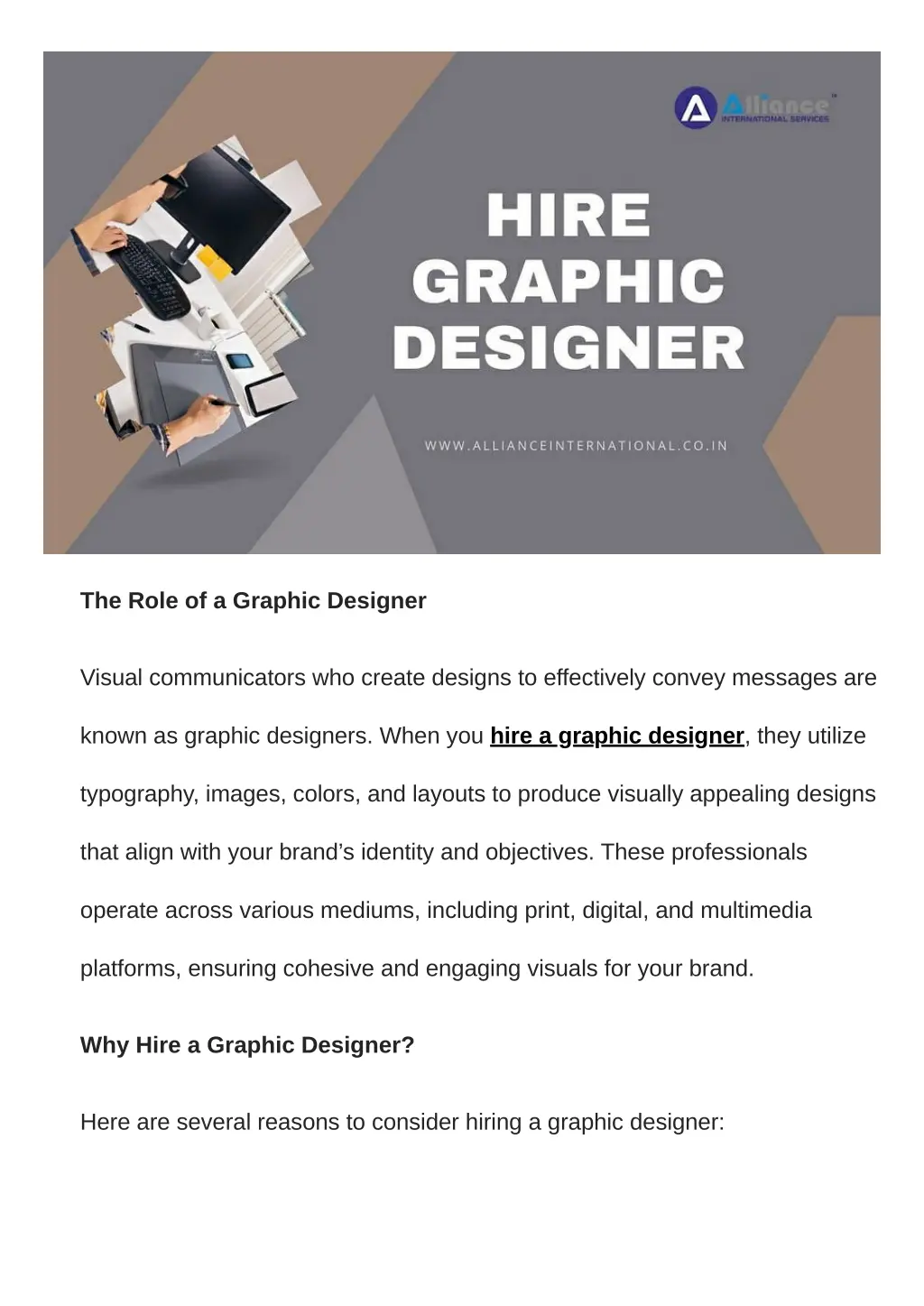 the role of a graphic designer