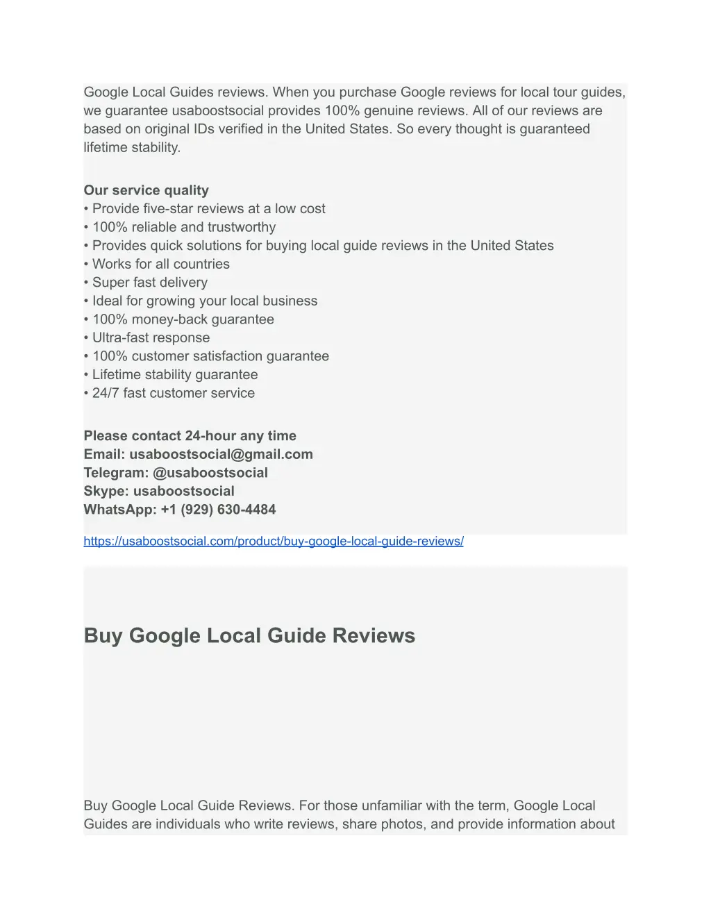 google local guides reviews when you purchase