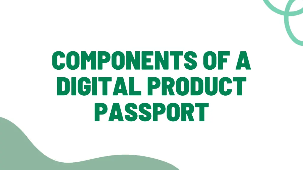 components of a digital product passport