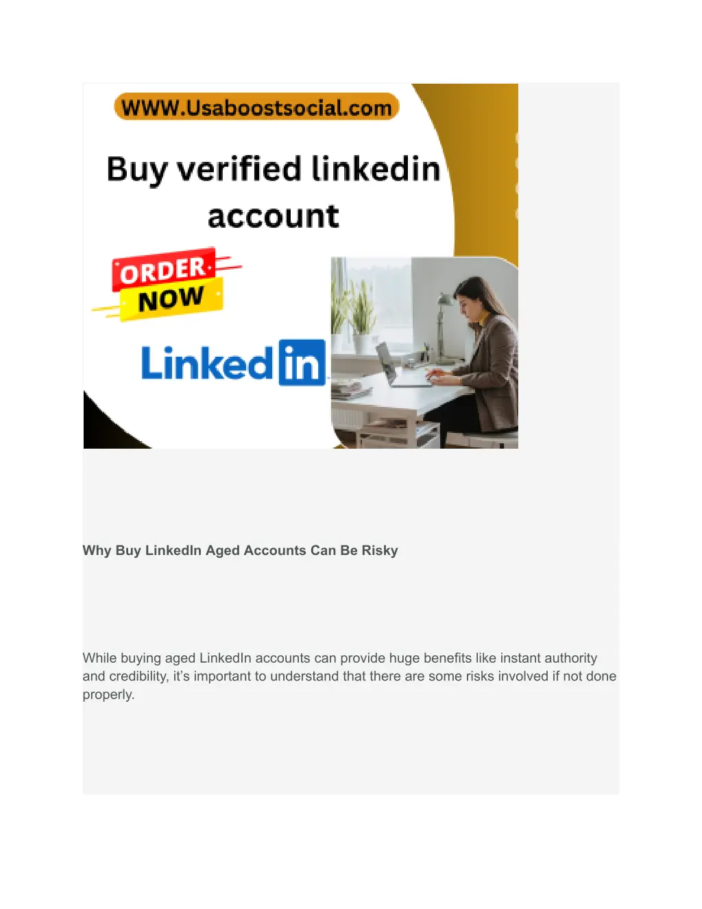why buy linkedin aged accounts can be risky