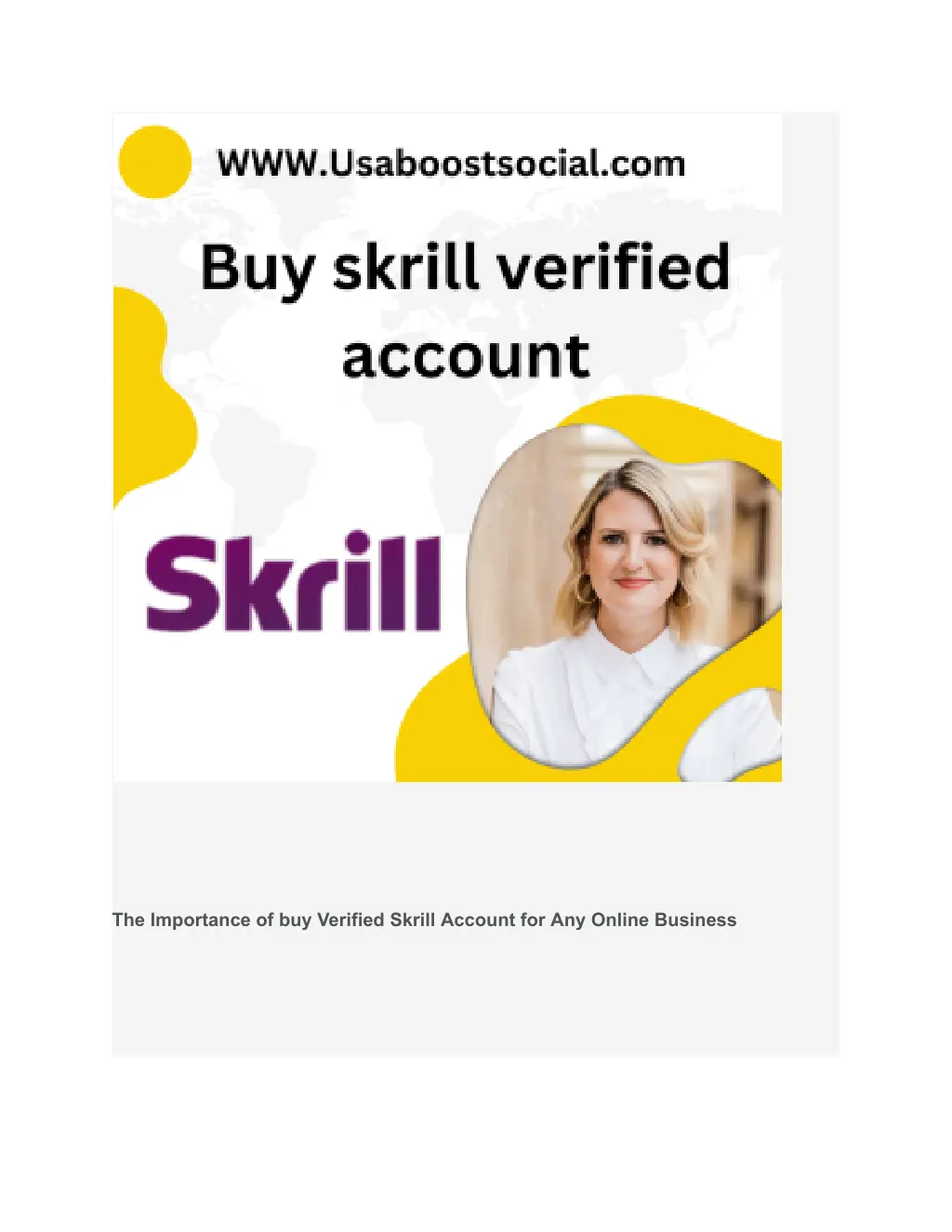 the importance of buy verified skrill account