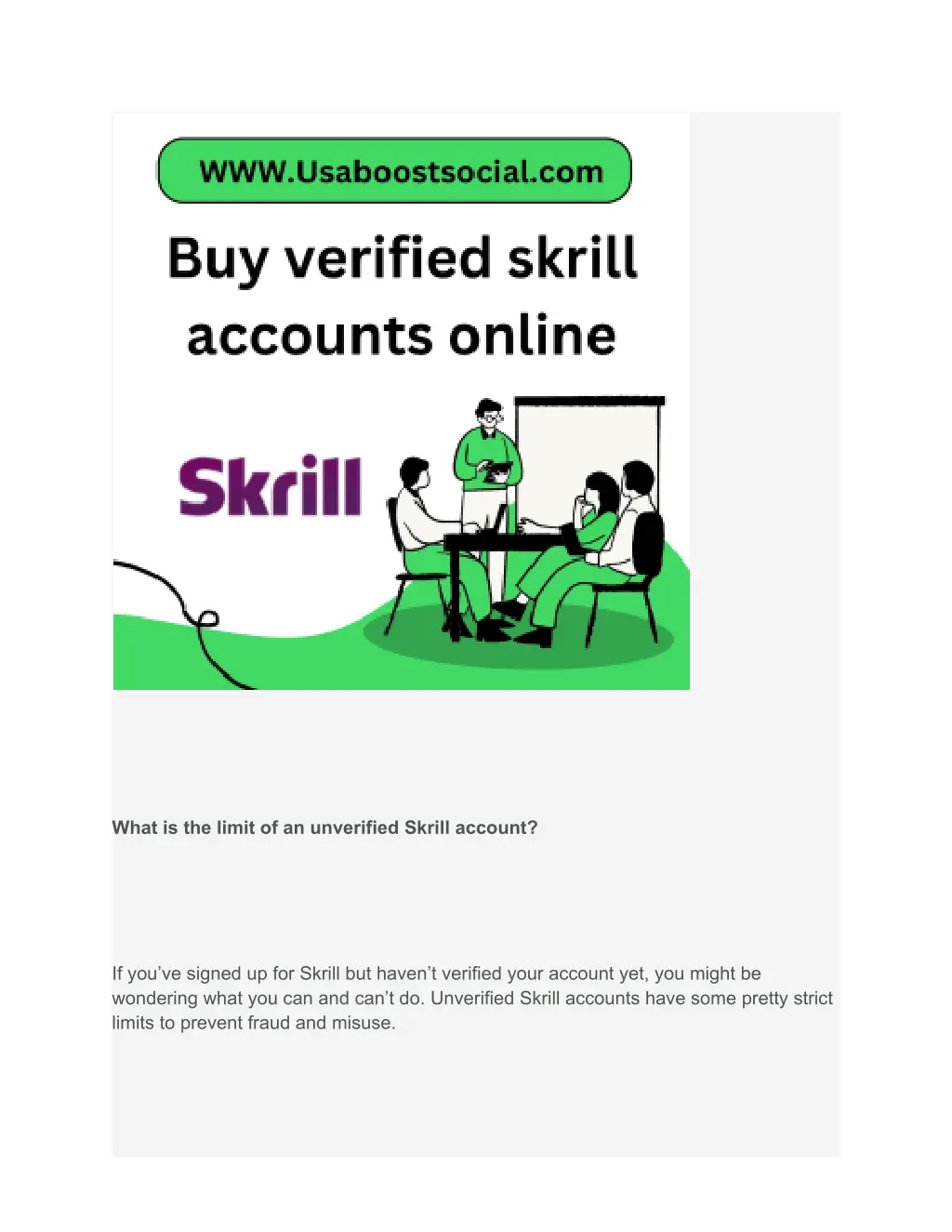 what is the limit of an unverified skrill account