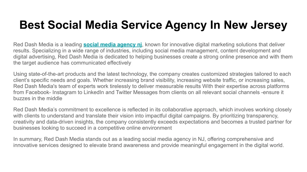 best social media service agency in new jersey