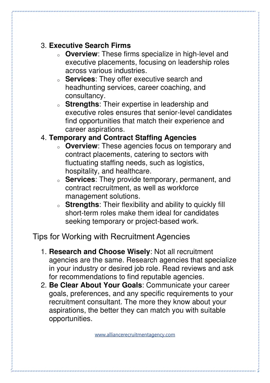 3 executive search firms o overview these firms