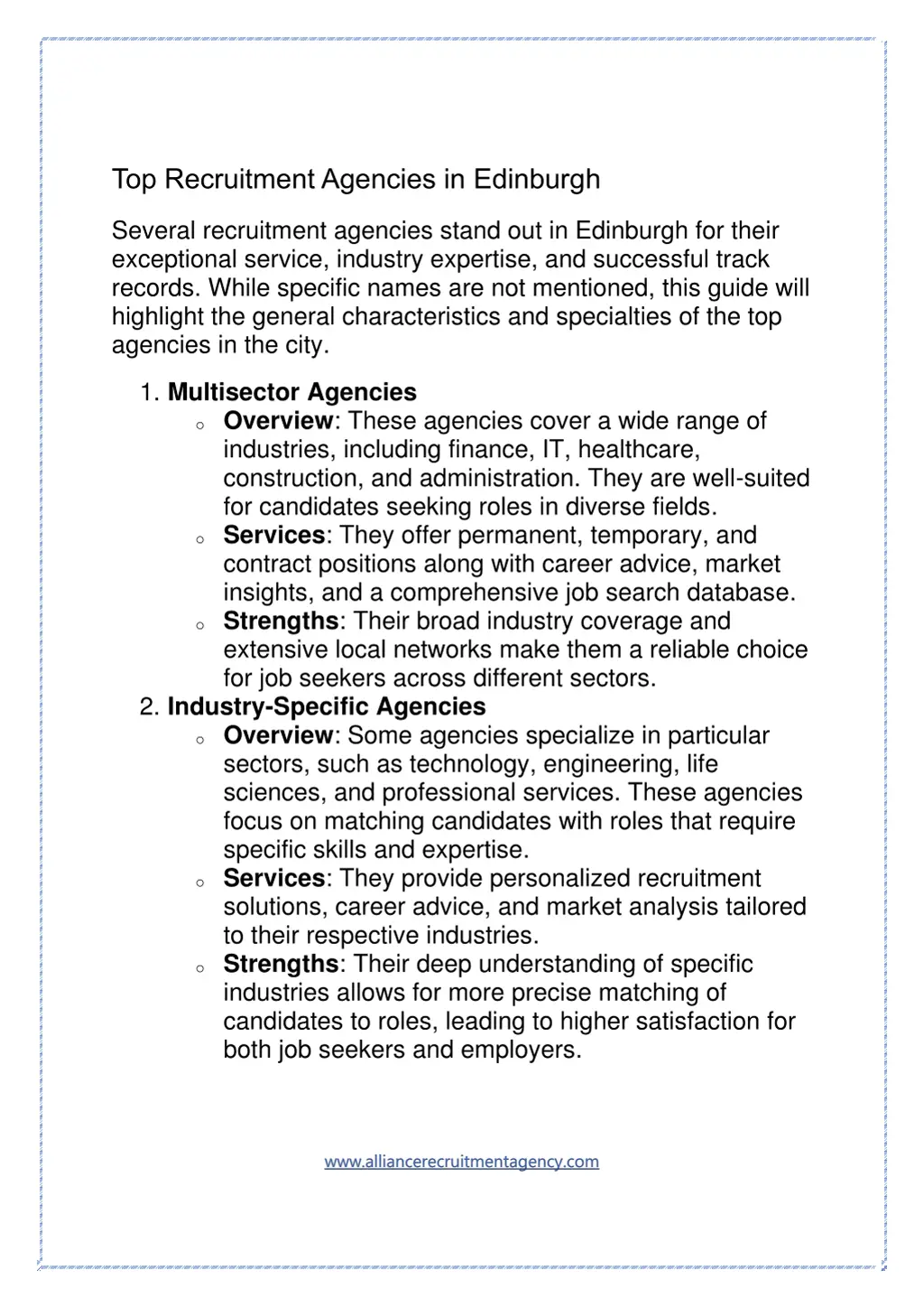 top recruitment agencies in edinburgh