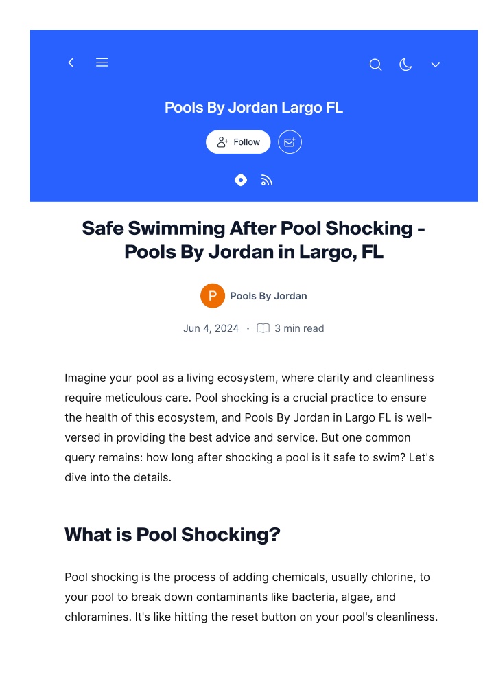 pools by jordan largo fl