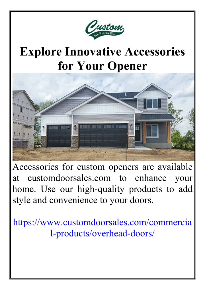 explore innovative accessories for your opener