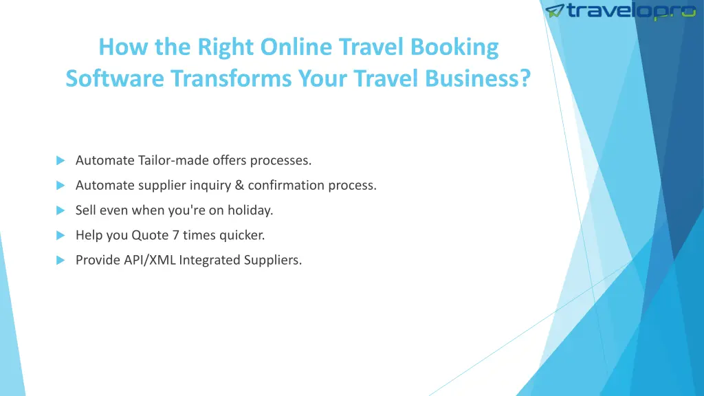 how the right online travel booking software