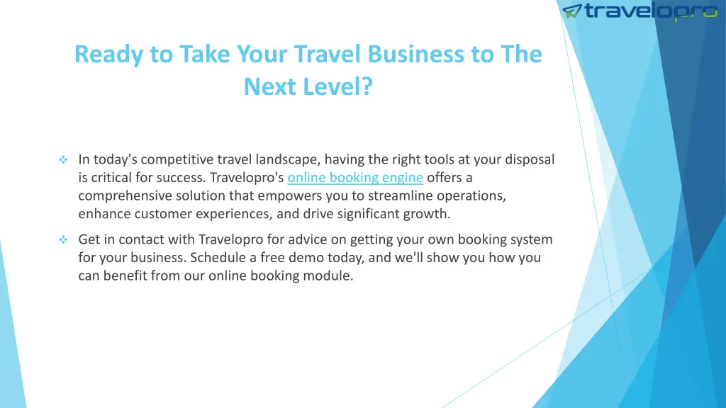 ready to take your travel business to the next