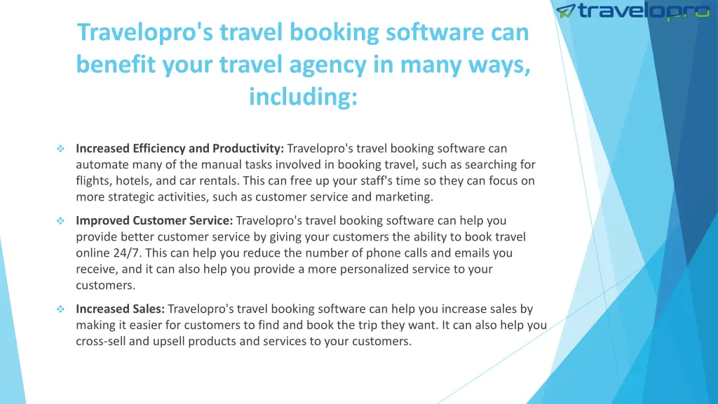 travelopro s travel booking software can benefit