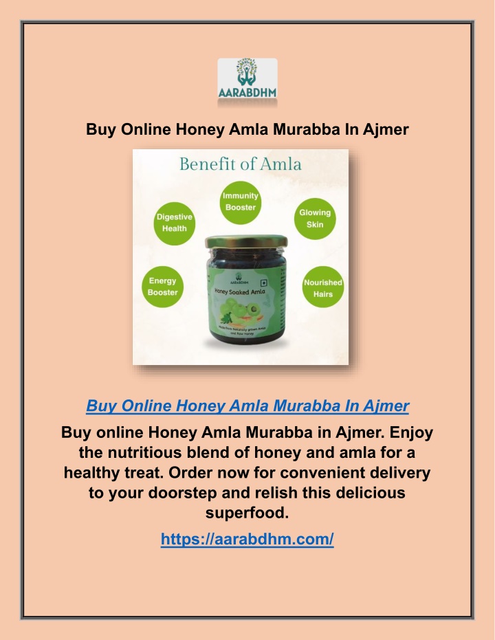 buy online honey amla murabba in ajmer