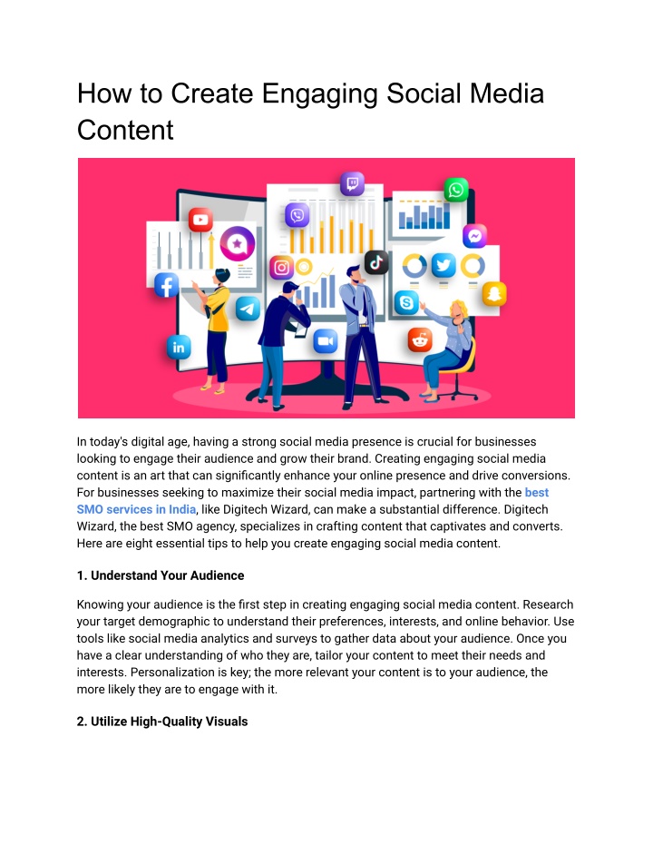 how to create engaging social media content