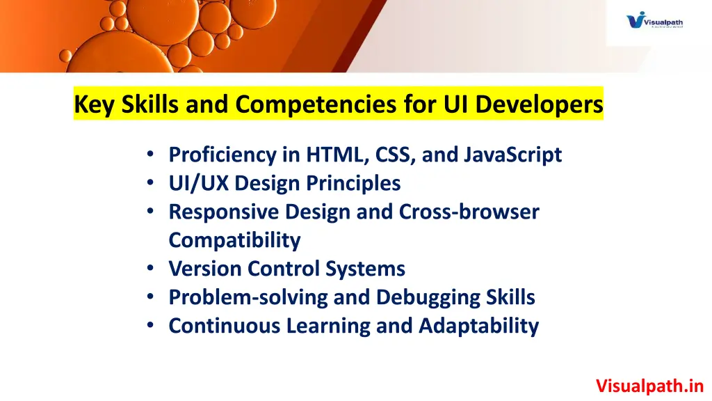 key skills and competencies for ui developers