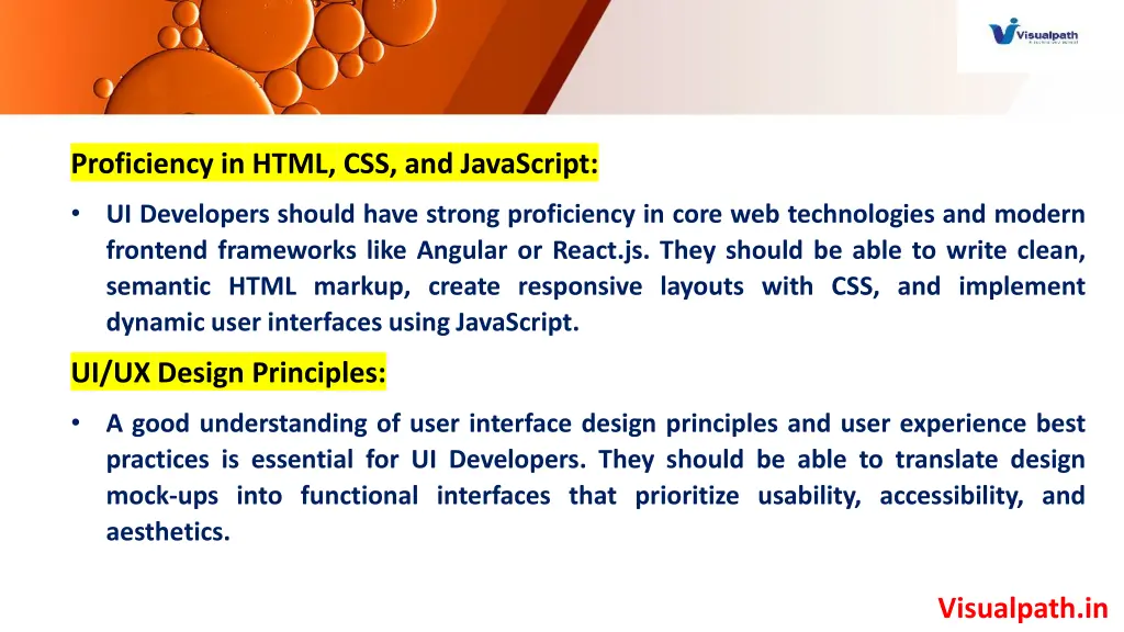 proficiency in html css and javascript