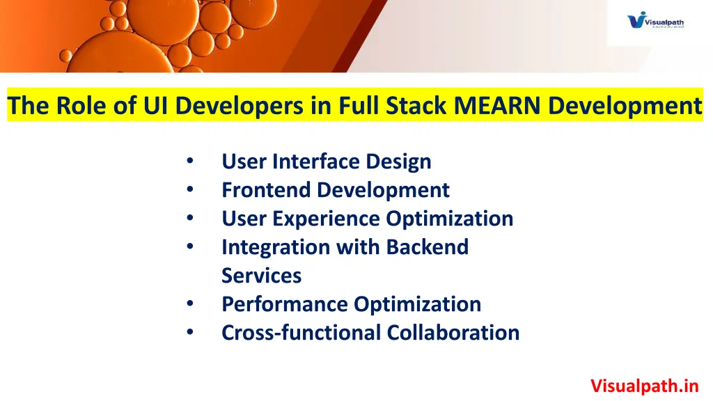 the role of ui developers in full stack mearn