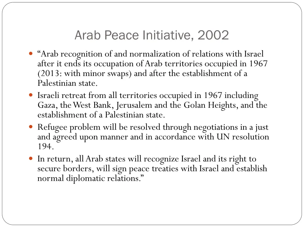 arab peace initiative 2002