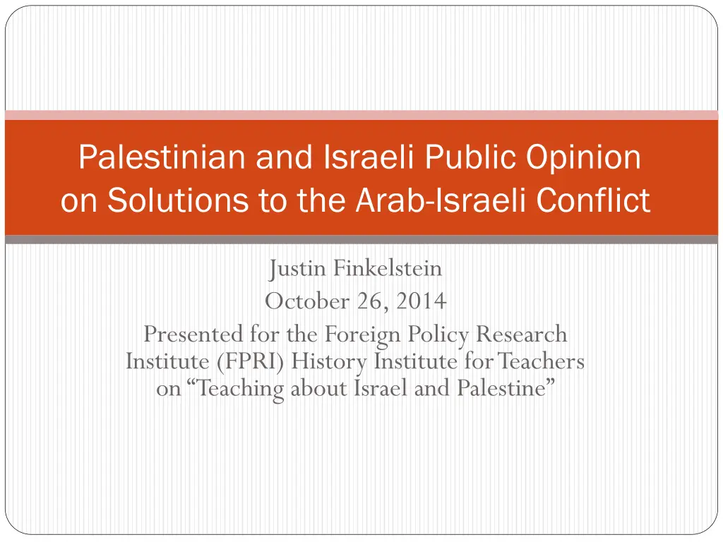 palestinian and israeli public opinion