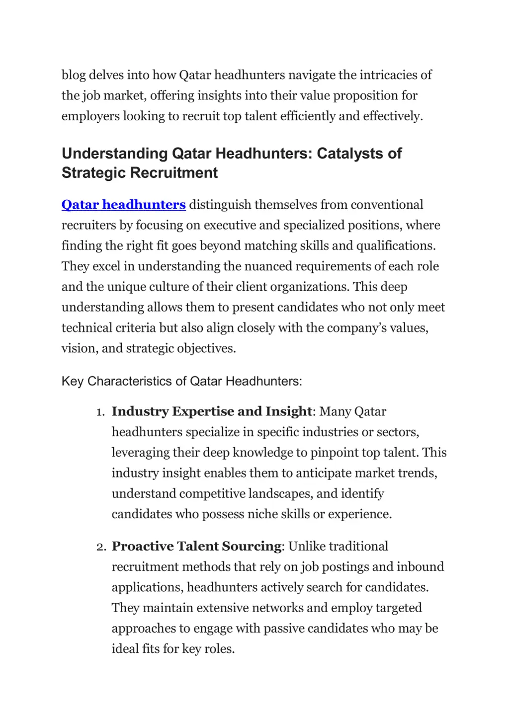 blog delves into how qatar headhunters navigate