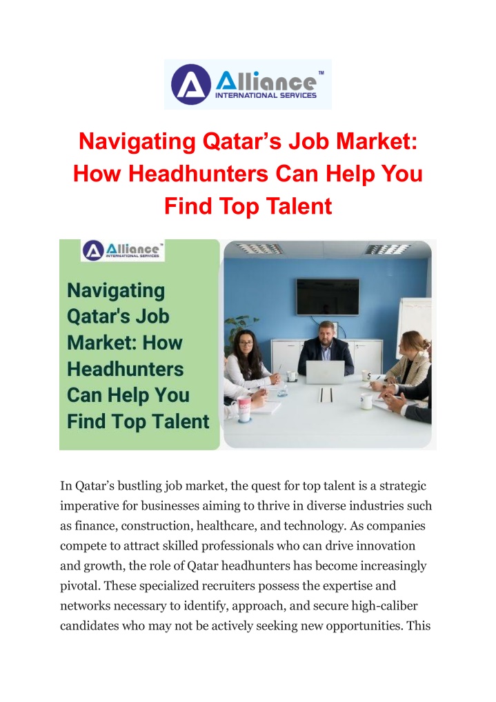 navigating qatar s job market how headhunters
