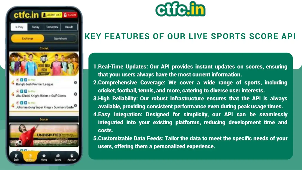 key features of our live sports score api