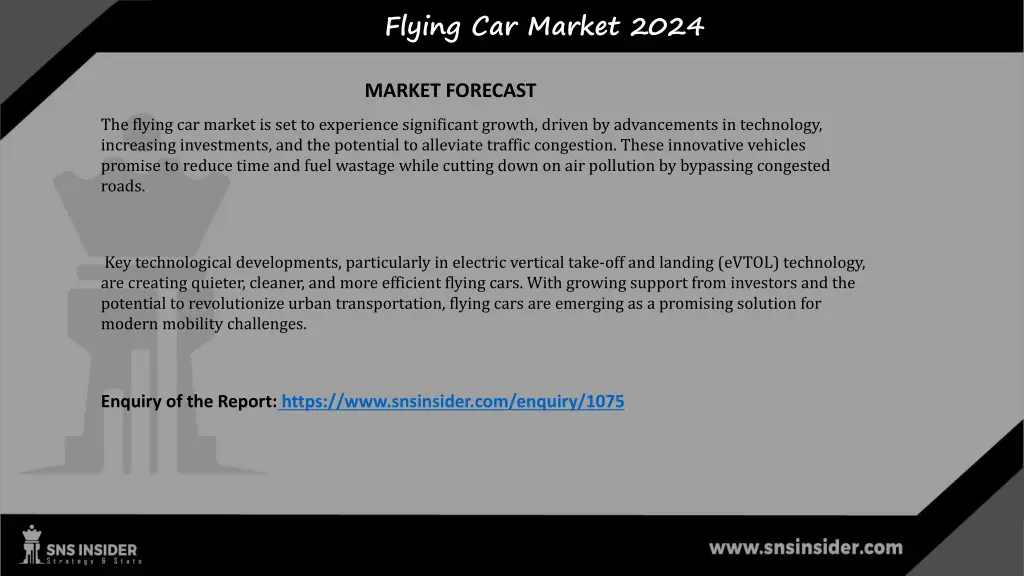 flying car market 2024 1