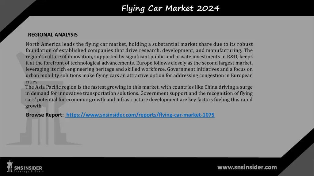 flying car market 2024 2