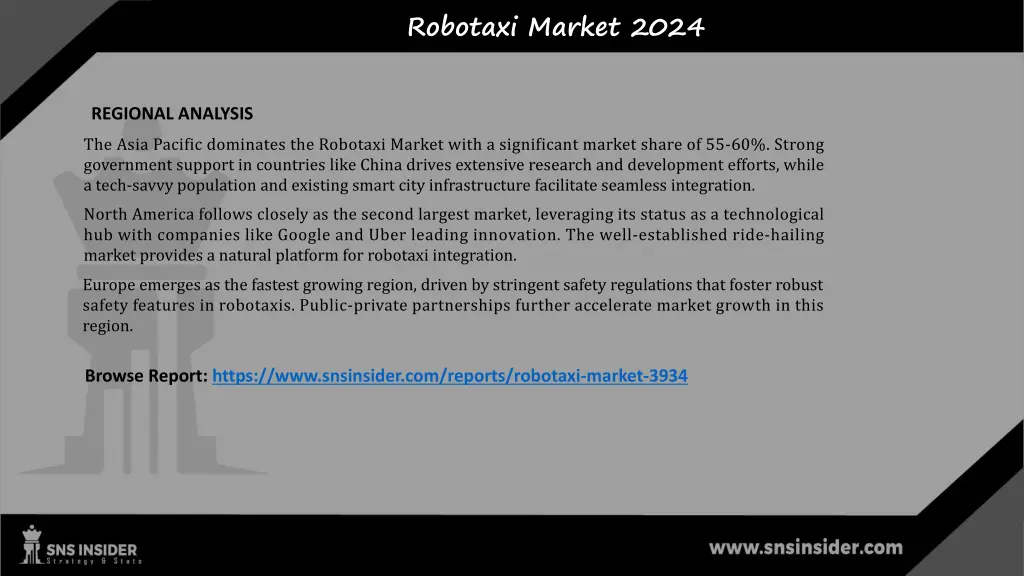 robotaxi market 2024 2