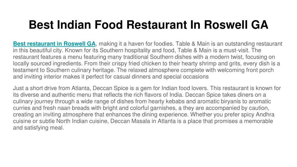 best indian food restaurant in roswell ga